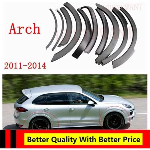 UBUYUWANT For Porsche Cayenne 2011-2014 High Quality Auto Mudguards Car Fender Wheel Eyebrow Protector Wheel Arch Trim Strip