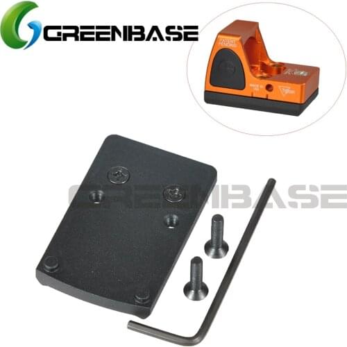 Greenbase RMR Base Mount Fit RMR Red Dot Sight for Real fire Caliber Fits for Glock 17 19 22 Pistol Replace plate adapter