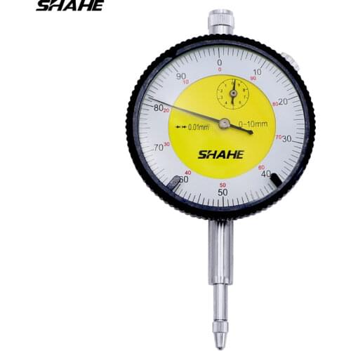 SHAHE 0-10 mm Precision Tool 0.01 mm Dial Indicator Gauge Measurement Instrument dial gauge indicator