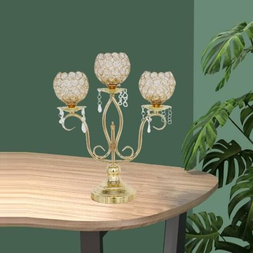 Metal Candelabra 3-Candle Candle Holder Candle Stand Candle Holder Party Special Events X-mas Candlestick Event Candle Stand