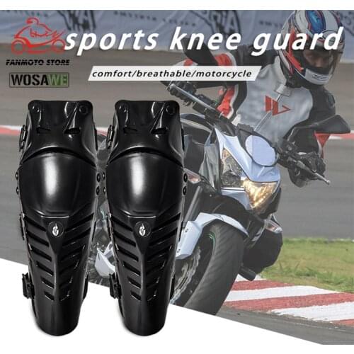 WOSAWE Motorcycle Knee Pads Protector Motocross Snowboard Skateboard Ski Roller Hockey Sports Protection Support MTB Kneepad Set