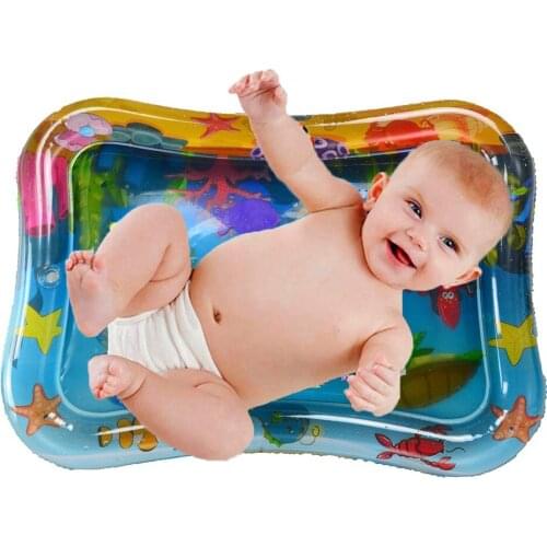 Inflatable Baby Play Mat Infant Water Spray Pad Toddler Activity Playmat Center Water Mat Baby Tummy Gym Toys