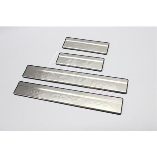 Stainless Steel Door Sill Scuff Plate Guard Sills Protector Trim For Honda CR-V CRV 2017-2020