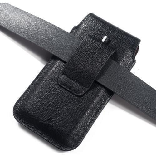 New Design Leather case Case Upright Belt with Magnetic Closure for Techno Spark Plus