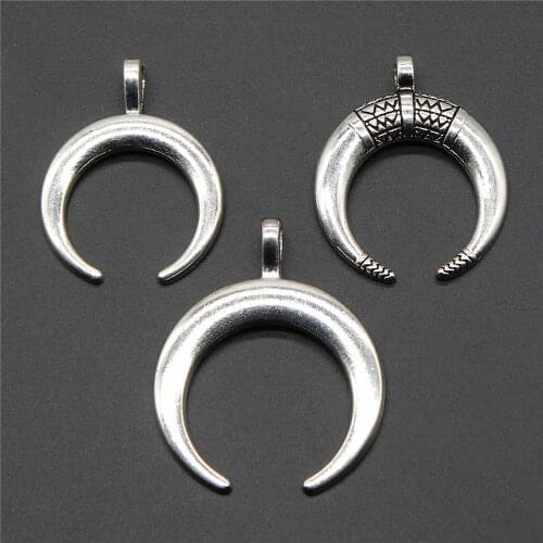 New Moon Pendant For Jewelry Making Diy Necklace Accessories