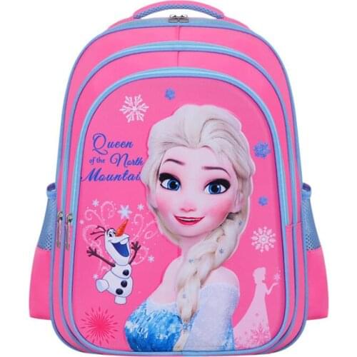 Disney Frozen Elsa Orthopedic Girls School Bags 95 Car School Bag For Boys Zipper Kid School Bag Children Backpack Mochila Escol
