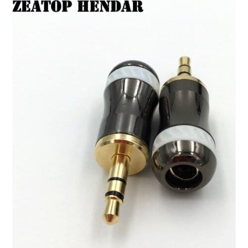 2Pcs Pailiccs 3.5mm 3 Pole Stereo Male Jack 3.5 Audio Repair Headphone Earphone Plug DIY Soldering Connector for 6mm 8mm Cable