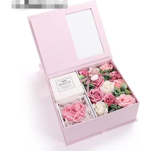 Valentines Day Gift Factory Direct Selling Soap Flower Gift Box Novelty Rose Creative Soap Flower Decoration Wedding Flowers