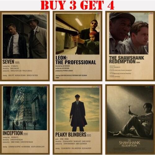 Polaroid Movie Poster Movie Simple Style Home Kraft Paper Movie Anime Wall Retro Vintage Poster For Home Decor Room