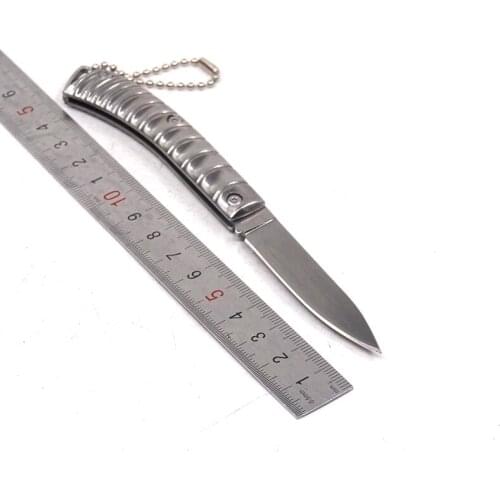 Small Folding fruit Knife Tactical Survival Knife 56HRC 440C Stainless steel Pocket Hunting Knives Outdoor Camping EDC Tools
