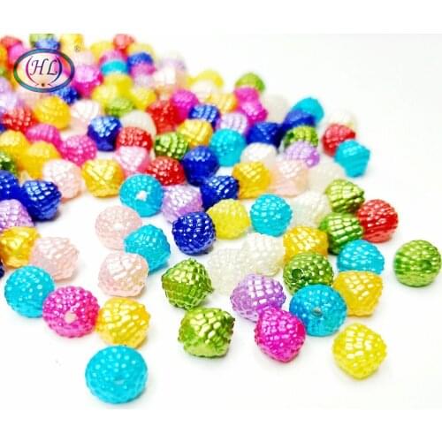 New Rushed Reflective Fabric Resin Artesanatos Hl 50pcs 7mm Diy Crafts Abs Loose Beads Mix Colors For Jewelry Accessories
