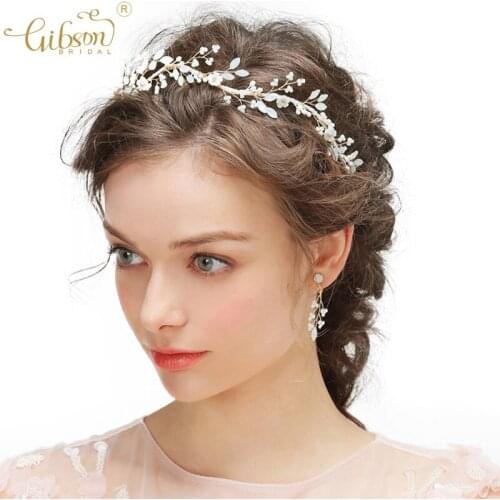Delicate Opal Crystal Tiaras Hair Crown Bridal Hair Vine and Earring Set Women Headpiece Headband