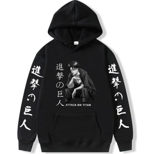 2021Anime Hoodie Attack on Titan Hoodied Long Sleeve Streetwear Harajuku Sweatshirt Men/Women Casual Unisex Sport Hoody Tops