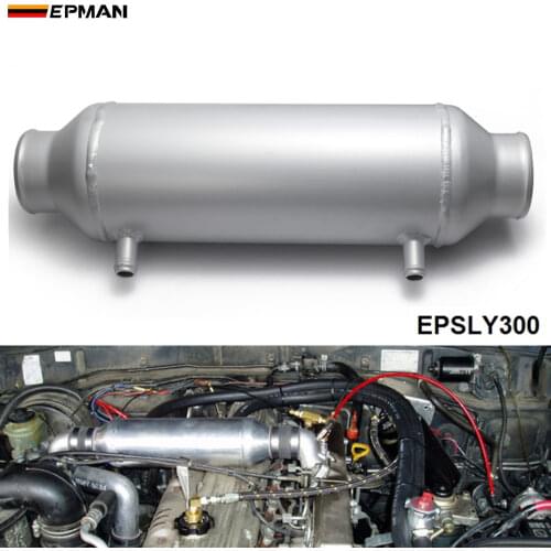 EPMAN Universal Plate Water Liquid To Air Intercooler Barrel Cooler 5" x 12" For Supercharger Turbo Car EPSLY300