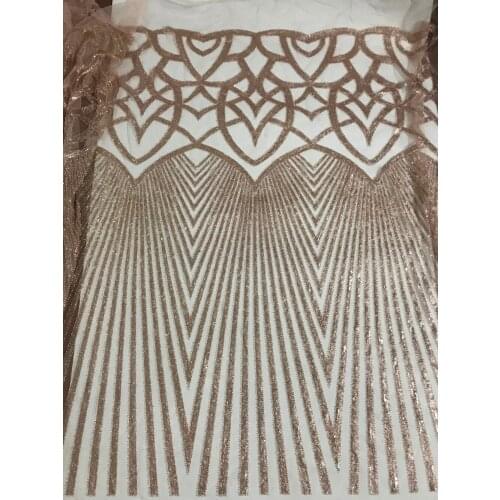 Embroidery tulle lace fabric ZH-1634 with beads for wedding dress top quality African beaded net lace fabric