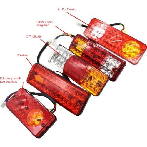 2Pcs Electric car taillights three-wheeled four-wheeled vehicle fully enclosed electric carport with steering rear taillight
