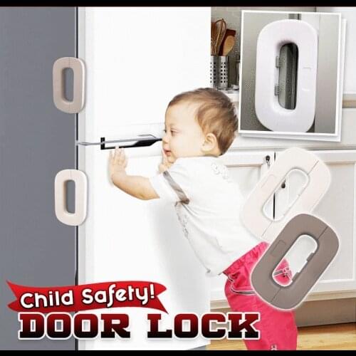 Home Refrigerator Lock Fridge Freezer Door Catch Lock Toddler Kids Child Cabinet Safety Lock For Baby Safety Child Lock