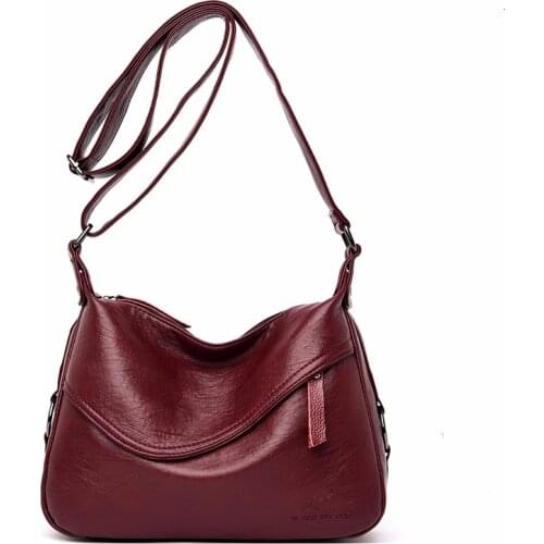 Crossbody Bags For Women Messenger Bags Female Soft Leather Shoulder Bag Sac A Main Luxury Designer Vintage HandBags Women New
