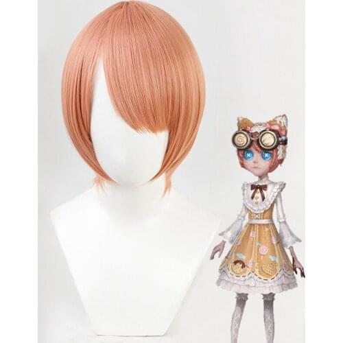 1pcs Anime Game Identity V Tracy Reznik Short Wig Synthetic Hair Cosplay Accessories Party Decor Women Girl Gift