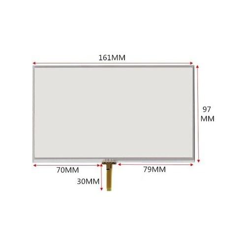 7-inch resistance touch screen delivers 161*97 mm