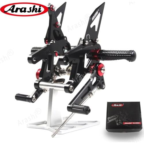 Arashi 1 Set For APRILIA RSV4 2017 2018 2019 2020 CNC Adjustable Footrests Foot Pegs Rider Footrest for Tuono V4 1100 2017-2020