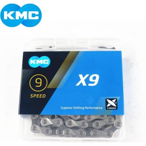 KMC Catena X9 Chain Leggero Catena Della Bicicletta 9 Velocit X9.93 MTB Dell'acciaio Inossidabile Della Catena di Ricambio Part