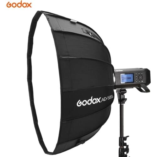 Godox AD-S85S 85cm Silver Deep Parabolic Softbox with Honeycomb Grid Godox Mount Softbox for AD400PRO