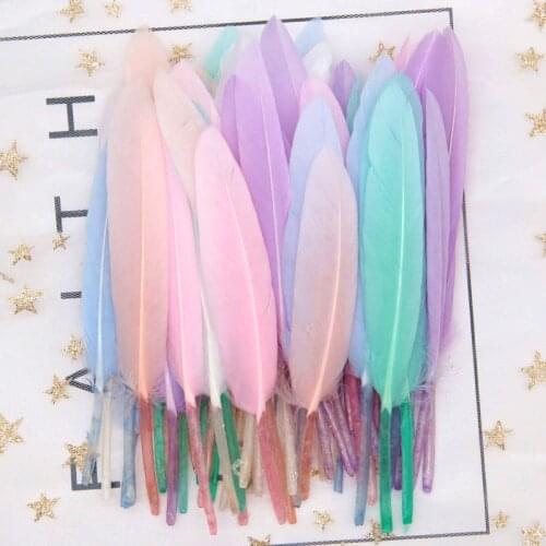 Beautiful Swan Feather 4-6 Inches 10-15cm Boa Natural Feathers Wedding Plume De Decoration Mariage DIY Jewelry Home Decor