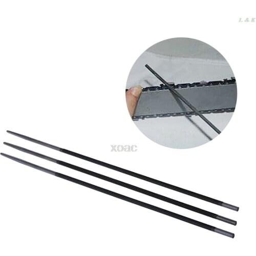 3x Pro 3/8" 4.8 mm Round Chainsaw Saw Chain Files Filing Sharpener For Woodwork M05 dropship