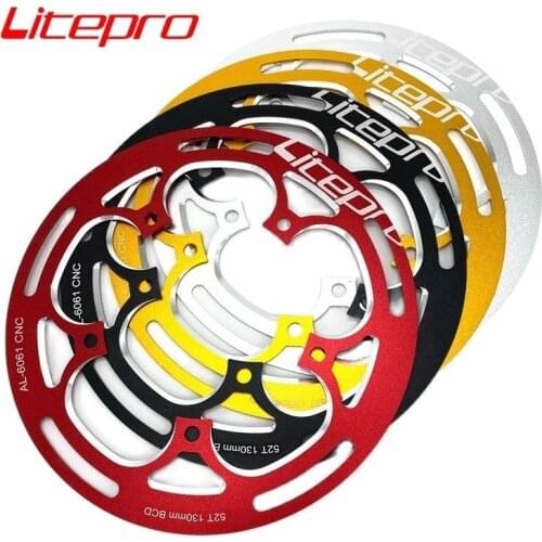 Litepro 130mm BCD Chainwheel Covering For 50T 52T 54T Chainring Chain Guard Aluminum Alloy Protection Cover