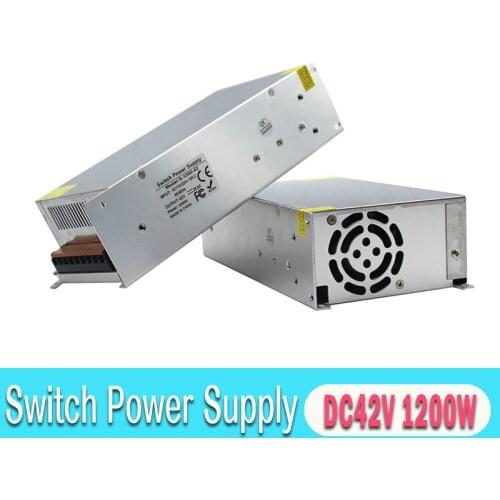 Small Volume Switching Power Supply 1200W 42V Single Output Transformers AC110V 220V DC42V 28.6A Power Source For CNC Router