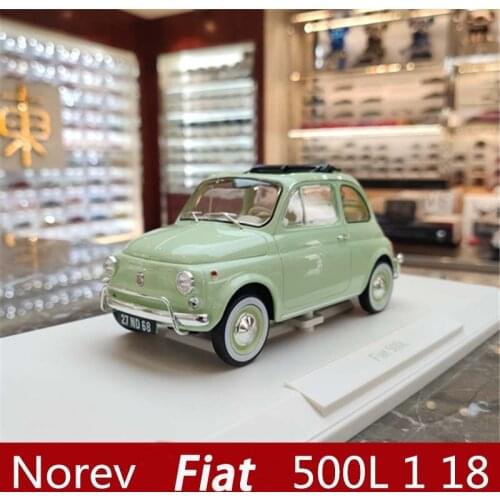 Norev Diecast 1:18 Fiat 500 L 1968 Simulation Alloy Car Metal Model Collection Souvenir Ornaments Display Vehicle Toys Gifts