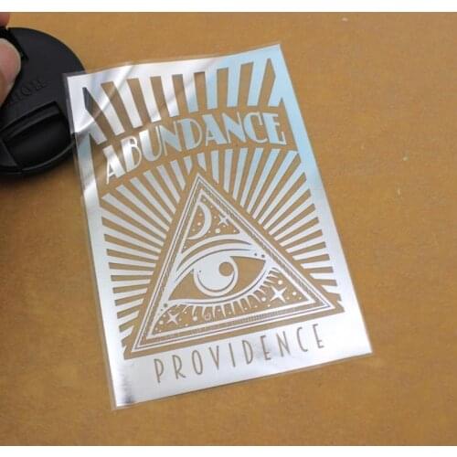 Customized 25x50mm Fashion new design glossy hot stamping silver label for perfume bottles