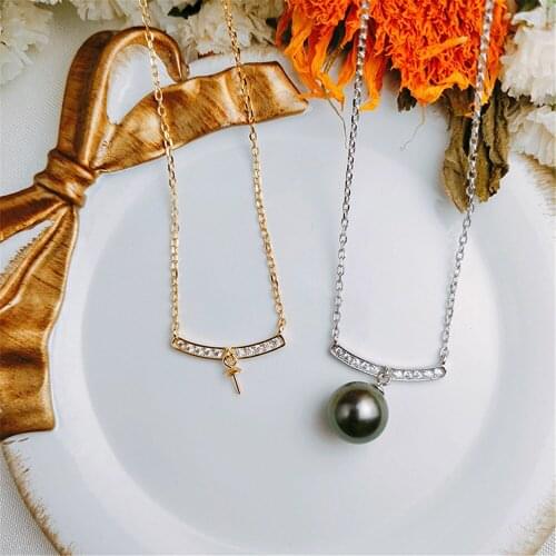 Pure silver Empty set of Necklace Chains For Jewelry Making Diy Supplies Handmade Jewelry Accessories