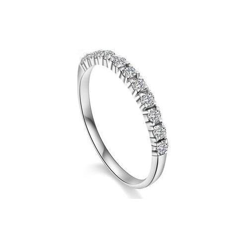 New Arrival Hot Sell Super Shiny Zircon 925 Sterling Silver Ladies`finger Wedding Rings Jewelry Wholesale