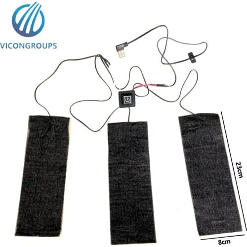 Temperature control switch 5V USB heating pads for heating clothes
