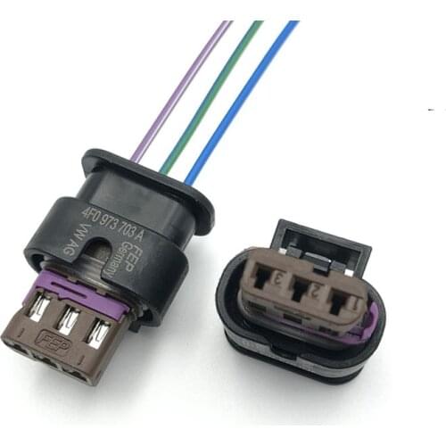 Applicable to Reversing Radar Plug Camshaft Sensor Plug 3P 4F0 973 703 4F0973703