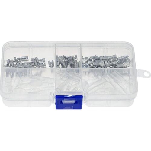 120 pcs 2.8/4.8/6.3mm boxed plug spring terminals New