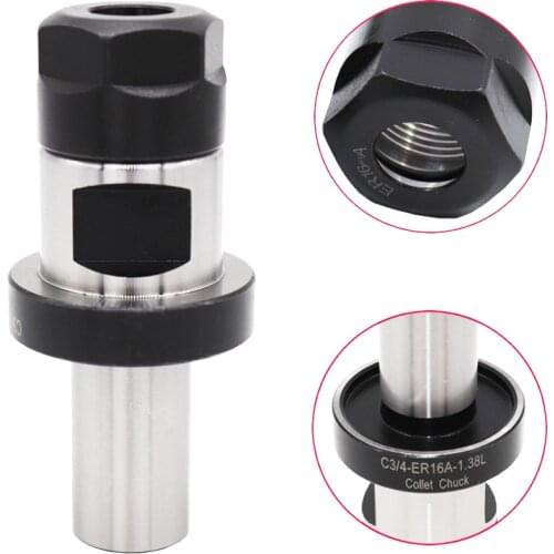 New 1pcs C3/4 ER16 A 1.38 Straight Collet Chuck For CNC Milling Lathe Send a Spanner