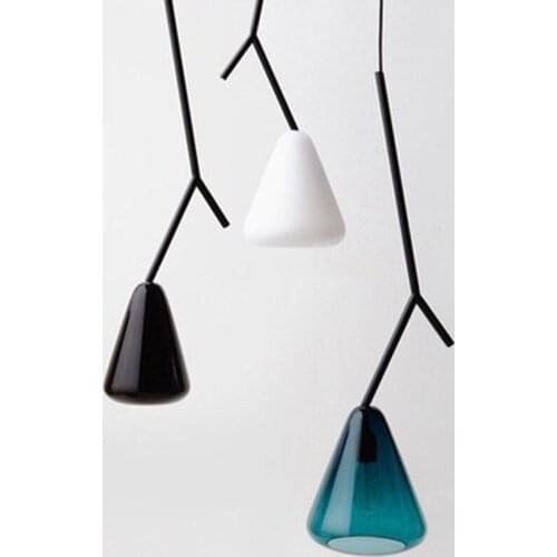 Modern hanging ceiling lamps glass ball LED pendant lights Home Decoration E27 Light Fixture luminaria pendente hanging lamp