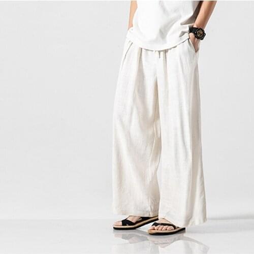 Spring and autumn loose Harlan trousers leisure pants super size mens guard trousers Mens Thin Section Loose Straight Pants So