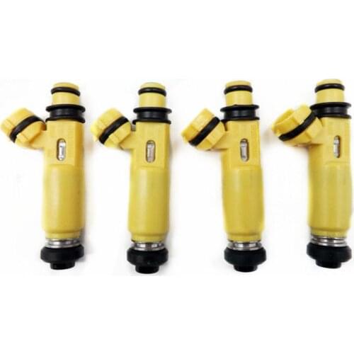 4pcs Fuel Injectors for 2004-2008 Mazda RX-8 195500-4450 yellow