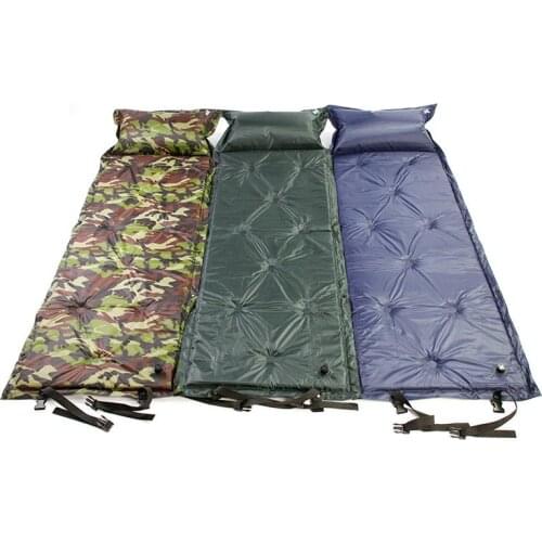 Outdoor Automatic Inflatable Mat Folding Pad Sleeping Mats Moistureproof Thick Can Be Spliced Portable Bed