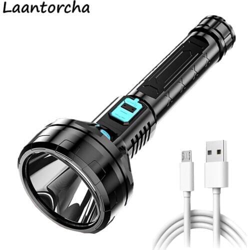 USB Rechargeable led flashlight Ultra Bright torch Portable Powerful flashlight Waterproof Camping High power led flashlights