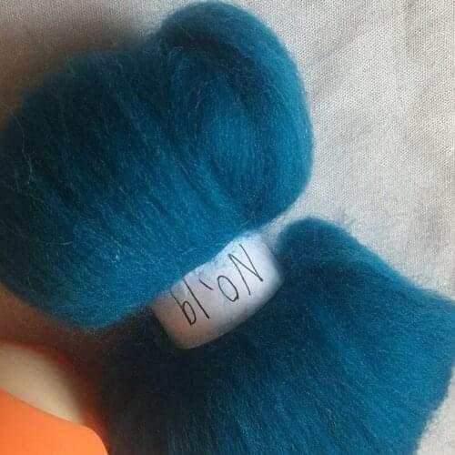 WFPFBEC 70s Australia COMBED 100% WOOL fiber merino diy wool for neddles felting 50g 100g NO.19