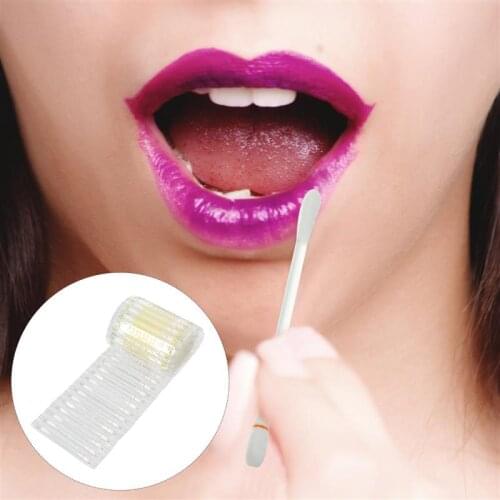 100Pcs Disposable Vitamin E Cotton Swabs Applicators for Lip Gum Care