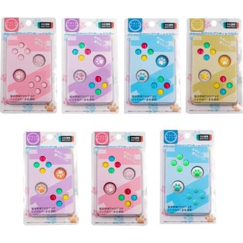 ABXY Key Sticker Joystick Button Thumb Stick Grip Cap Protective Cover For Nintendo Switch Joy-con Controller Skin Colorful Case