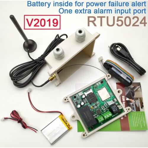 HUOBEI 2019 Rain proof version RTU5024 GSM Gate Opener Relay Switch Remote Access Control By Free Call app support