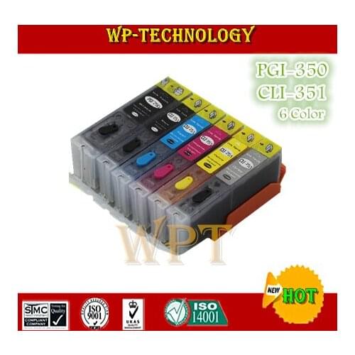 6 Color Full Ink Refill cartridge suit for PGI350 CLI351 ,suit for Canon PIXMA MG6330 MG7130 iP8730 MG6530 MG5430 IP7230 MX 923