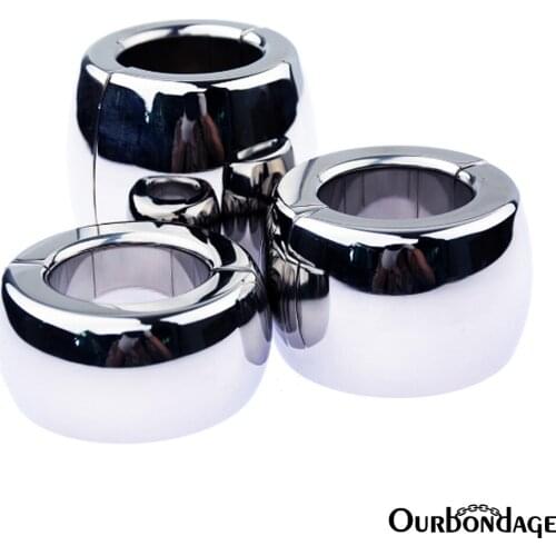 Ourbondage Magnet and Screw Type Ball and Penis Stretcher Scrotum Pendant Restraint Penis Traning For Men Gay Couples Sex Toy